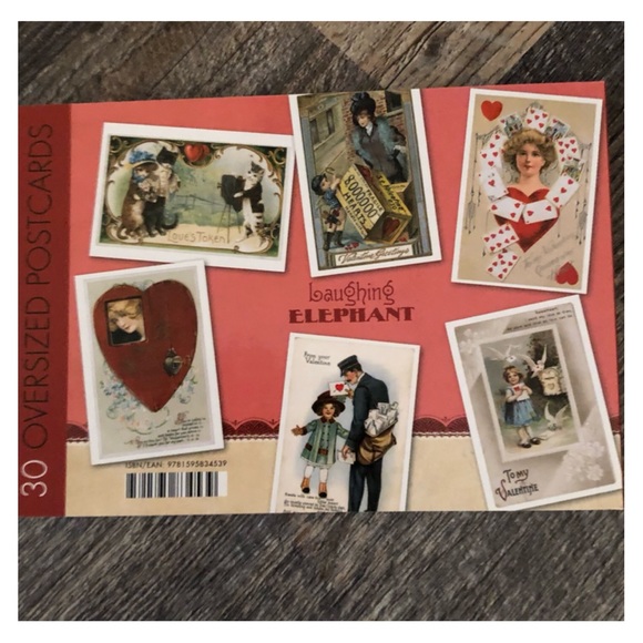 Flying Elephant brand. Victorian Valentine book. 30 unique vintage postcards. - Picture 2 of 16